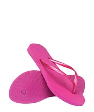 HAVAIANAS SLIM Klapki metaliczna r&oacute;żowa guma - Buty damskie - 4