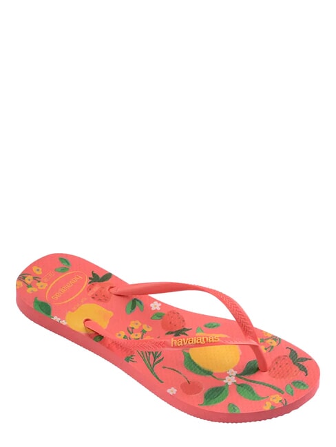 SLIM SUMMER BLISS Klapki koral tropikalny - Buty damskie