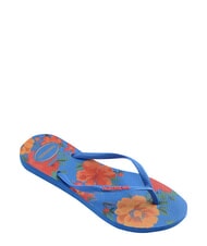 HAVAIANAS SLIM SUMMER BLISS Klapki jaskrawoniebieski - Buty damskie - 3