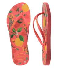 HAVAIANAS SLIM SUMMER BLISS Klapki koral tropikalny - Buty damskie - 5