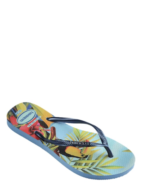  Klapki SLIM TROPICAL niebieski/niebieski - Buty damskie