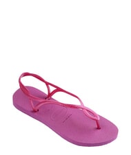 HAVAIANAS LUNA klasyczne klapki guma r&oacute;żana/guma r&oacute;żana - Buty damskie - 3