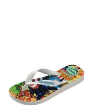HAVAIANAS TOP MARVEL 2 Klapki BIAŁY/BIAŁY/NIEBIESKI - Buty dziecięce - 3