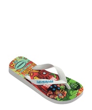 HAVAIANAS TOP MARVEL 2 Klapki BIAŁY/BIAŁY/NIEBIESKI - Buty dziecięce - 4