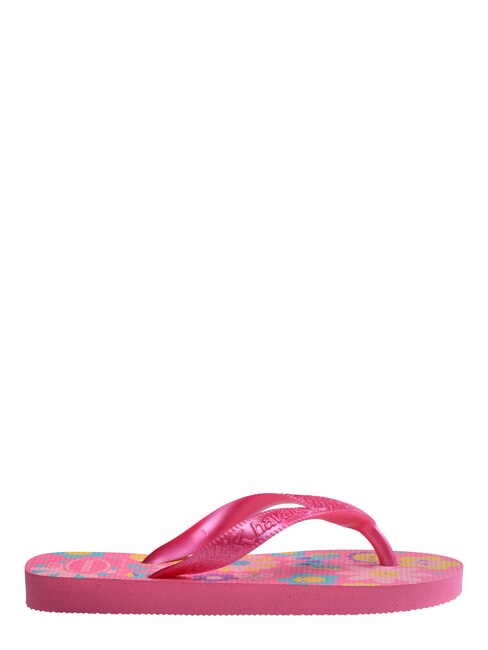 FLORES Klapki r&oacute;żowy topnik/r&oacute;żowa guma - Buty dziecięce