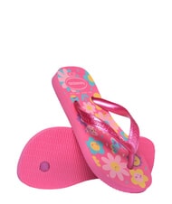 HAVAIANAS FLORES Klapki r&oacute;żowy topnik/r&oacute;żowa guma - Buty dziecięce - 5