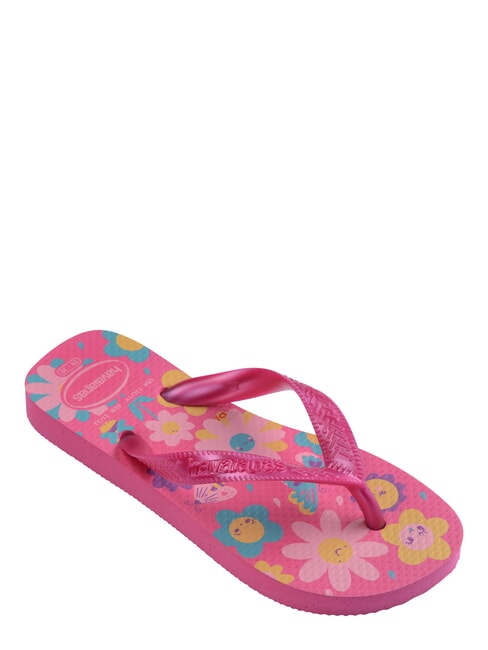 FLORES Klapki r&oacute;żowy topnik/r&oacute;żowa guma - Buty dziecięce