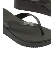 HAVAIANAS HIGH PLATFORM Klapki CZARNY - Buty damskie - 5