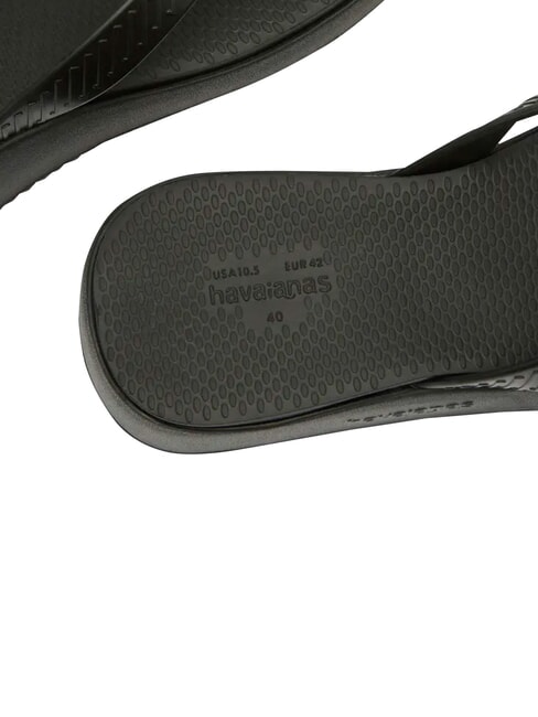 HIGH PLATFORM Klapki CZARNY - Buty damskie