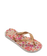 HAVAIANAS FLORES Klapki beżowy/złoty - Buty dziecięce - 3