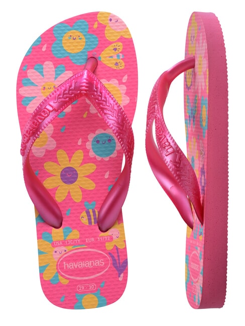 FLORES Klapki r&oacute;żowy topnik/r&oacute;żowa guma - Buty dziecięce