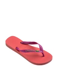 HAVAIANAS BRASIL LOGO Klapki  koralowy/r&oacute;żowy - Buty uniseks - 3