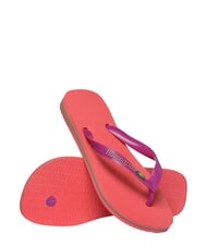 HAVAIANAS BRASIL LOGO Klapki  koralowy/r&oacute;żowy - Buty uniseks - 4
