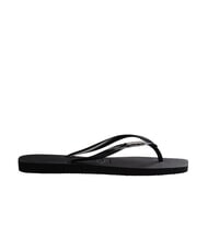 HAVAIANAS SQUARE LOGO Klapki czarny/srebrny - Buty damskie - 2