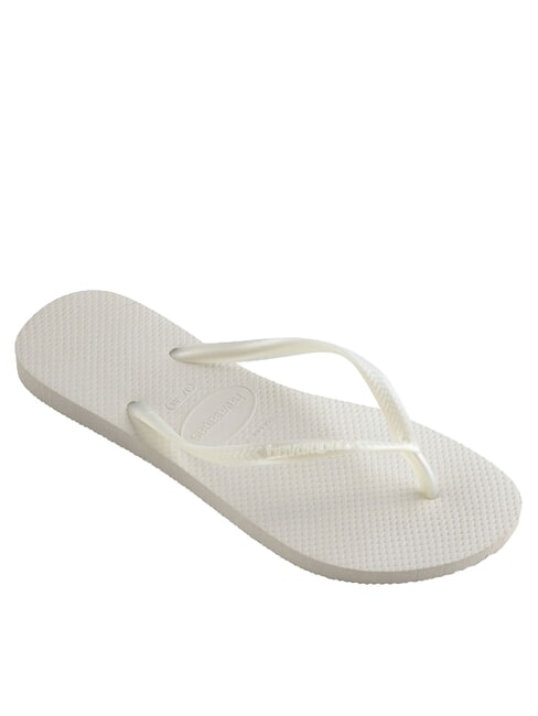 SLIM Klapki biały - Buty damskie
