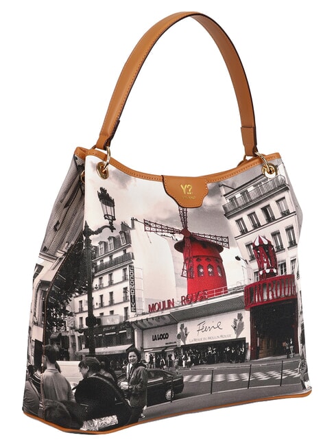 ELEGANCE Torba na ramię XL ciemny - Torby damskie