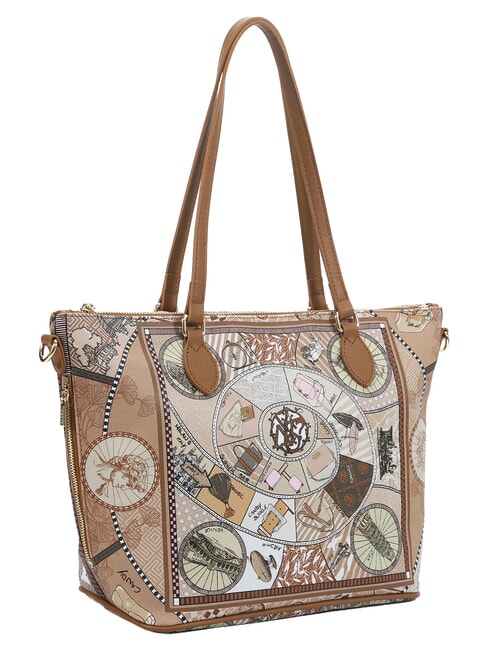 FASHIONOPOLY Torba na zakupy piasek - Torby damskie