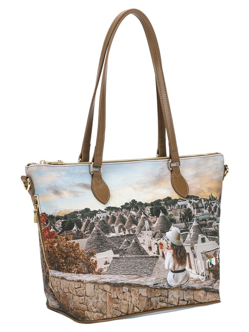 YESBAG Średniej wielkości torba na zakupy na ramię romantyczne trulli - Torby damskie