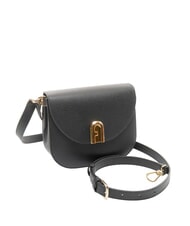 FURLA GARDENIA Mała torebka na ramię, ze sk&oacute;ry Czarny - Torby damskie - 2