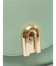 FURLA GARDENIA Mała torebka na ramię, ze sk&oacute;ry mineralny zielony - Torby damskie - 4