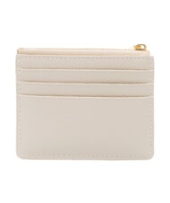 FURLA GARDENIA Płaski sk&oacute;rzany uchwyt na karty perła - Portfele damskie - 3