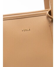 FURLA CLASSIC Torba typu shopper ze sk&oacute;ry z nadrukiem Andromedy pustynia - Torby damskie - 5