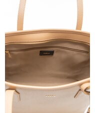 FURLA CLASSIC Torba typu shopper ze sk&oacute;ry z nadrukiem Andromedy pustynia - Torby damskie - 6