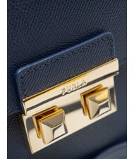 FURLA BELLA Mała sk&oacute;rzana torba st andromeda atramentowy niebieski - Torby damskie - 5