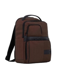 PIQUADRO WOLLEM Plecak ze sk&oacute;ry i materiału, uchwyt na laptopa 14" - Plecaki na laptopa do pracy