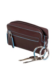 PIQUADRO BLUE SQUARE Sk&oacute;rzane etui na klucze MAHOŃ - Brelok - 2