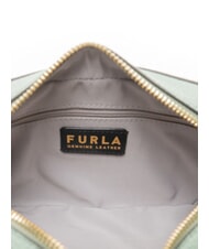 FURLA GARDENIA Torba na aparat fotograficzny ze sk&oacute;ry z nadrukiem keria mineralna zieleń + lodowe tony - Torby damskie - 5