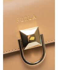 FURLA CIRCE Mała torebka na ramię, ze sk&oacute;ry pustynia - Torby damskie - 3