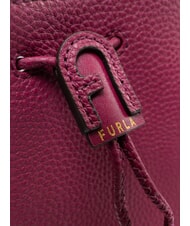 FURLA ATENA Mała torebka typu bucket z paskiem na ramię malina - Torby damskie - 5