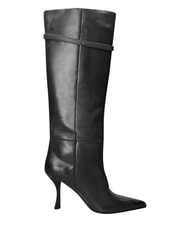 MARC ELLIS ME25 Wysokie buty, obcas 9 cm, ze sk&oacute;ry czarny - Buty damskie - 4