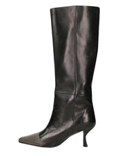 MARC ELLIS ME25 Wysokie buty, obcas 6,5, sk&oacute;rzane czarny - Buty damskie - 4