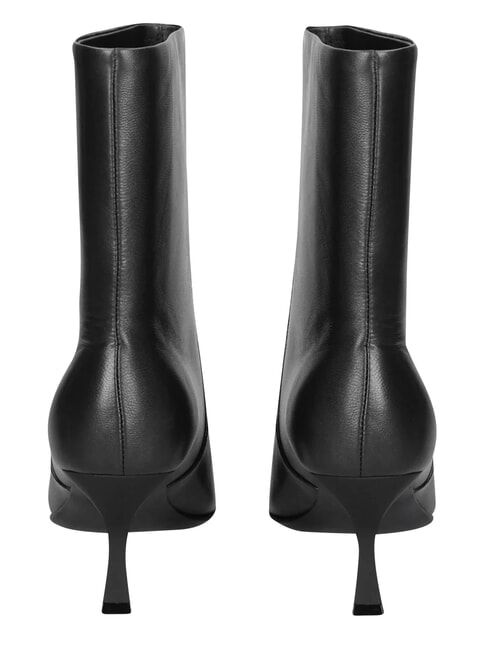 ME25 Sk&oacute;rzane botki czarny - Buty damskie