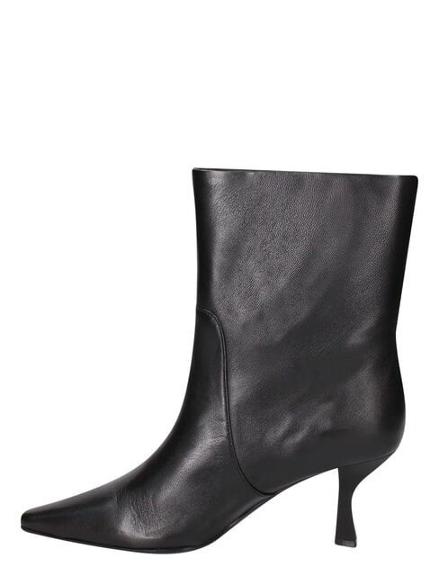 ME25 Sk&oacute;rzane botki czarny - Buty damskie
