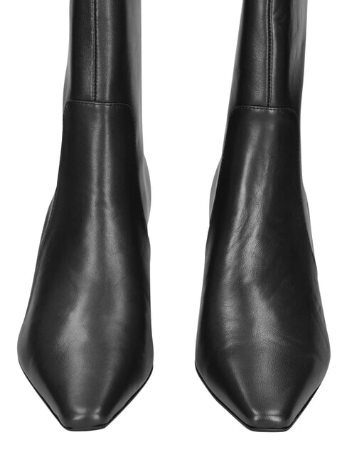 ME25 Sk&oacute;rzane botki czarny - Buty damskie