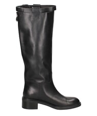 MARC ELLIS ME25 Wysokie buty, obcas 4,5, sk&oacute;rzane czarny - Buty damskie - 4