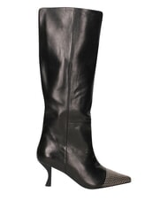 MARC ELLIS ME25 Wysokie buty, obcas 6,5, sk&oacute;rzane czarny - Buty damskie - 3