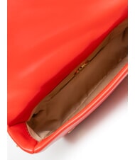 LOVE MOSCHINO EMBOSSED Mała torba na ramię CZERWONY - Torby damskie - 5