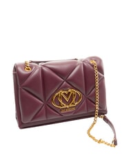 LOVE MOSCHINO EMBOSSED Torba na ramię / torba na ramię wino - Torby damskie - 2