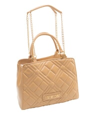 LOVE MOSCHINO QUILTED Torebka z łańcuszkowym paskiem na ramię - Torby damskie
