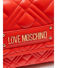 LOVE MOSCHINO QUILTED Torba na ramię CZERWONY - Torby damskie - 3