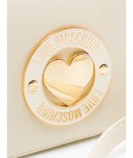 LOVE MOSCHINO CUPID Mała torba na ramię kość słoniowa - Torby damskie - 3