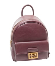 LOVE MOSCHINO LOCKED IN GOLD  Plecak damski wino - Torby damskie - 4