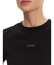CALVIN KLEIN PLACED INSTITUTIONAL Koszulka z kr&oacute;tkim rękawem czarny - Koszulki i topy damskie - 3