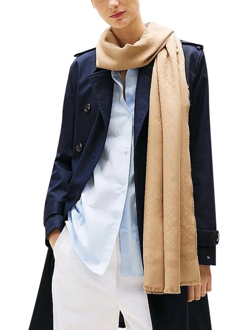 ELEVATED CHIC JAQUARD Szalik khaki - Szaliki