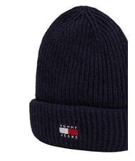 TOMMY HILFIGER HERITAGE Czapka z mieszanki wełny niebieski - Włosy - 3