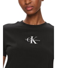 CALVIN KLEIN MONOLOGO BABY Koszulka z kr&oacute;tkim rękawem czarny - Koszulki i topy damskie - 4